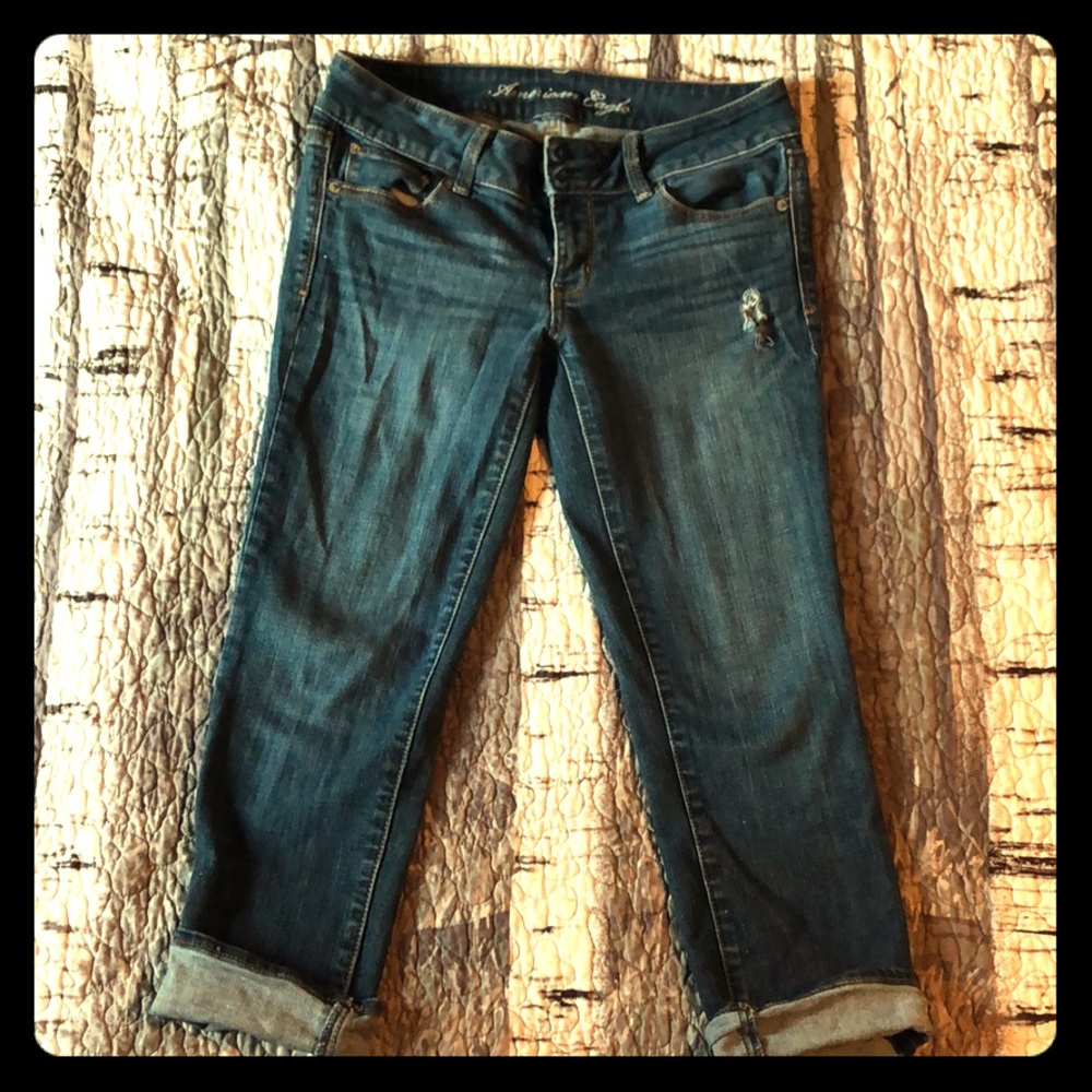 AE cropped denim